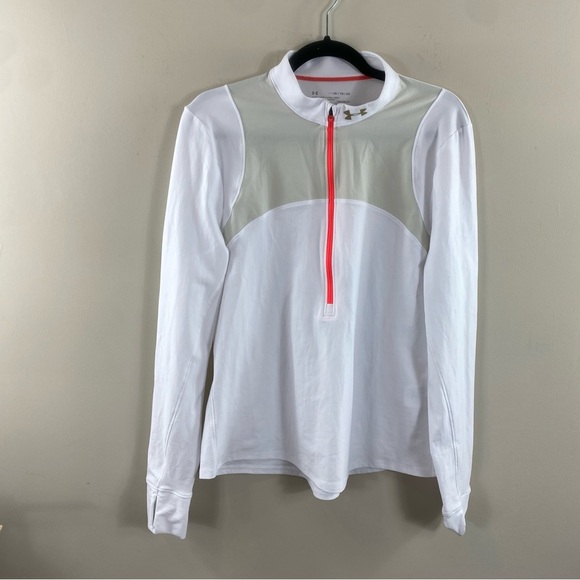 Under Armour Women’s UA Qualifier Run ½ Zip Run Stretch HeatGear Jacket Sz XL - Picture 4 of 12